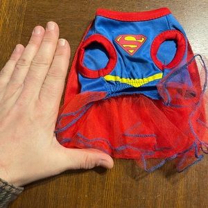 Puppy/cat girl Superman dress